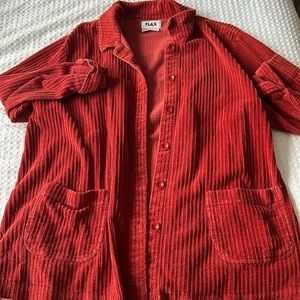 Flax corduroy jacket